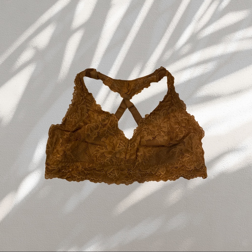 Savage X Fenty Lace Bralette in light brown